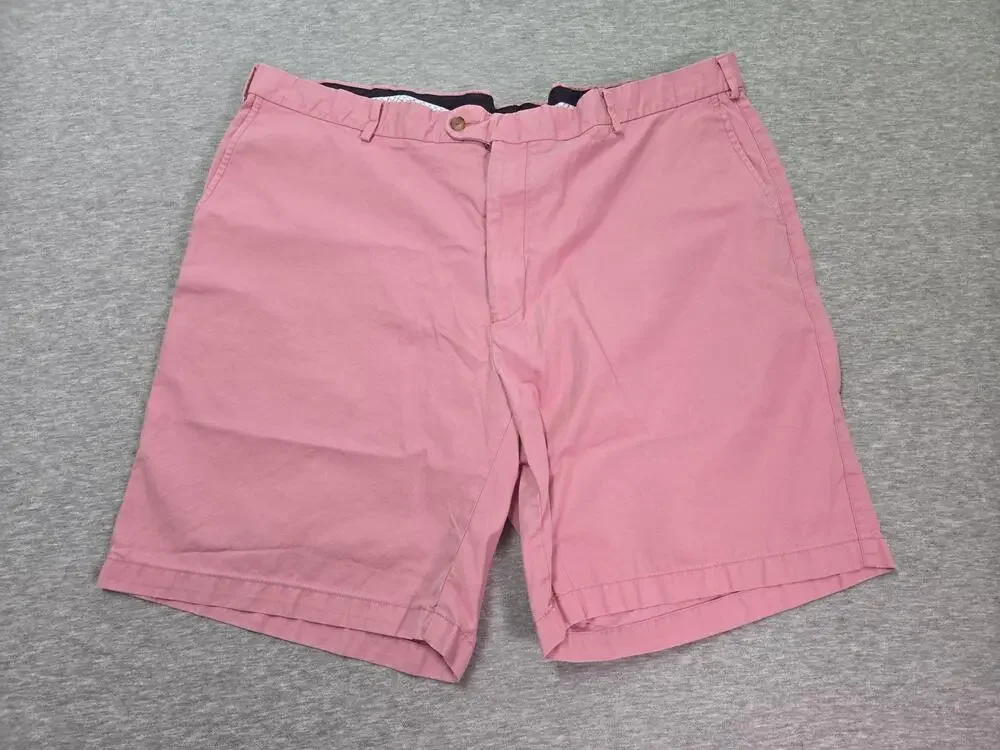Peter Millar Shorts Mens 44 Pink Chino Flat Front Cotton Pockets Casual Summer